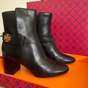 Tory Burch Kira 70 MM bootie in perfect black